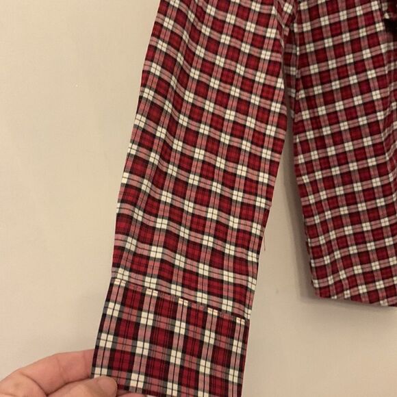 GH Bass & co tartan plaid long sleeve blouse Size S NWT - Picture 4 of 8